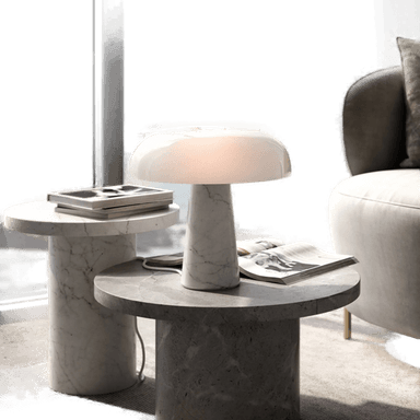 Dftp Bordlampe Glossy, hvit/opalhvit