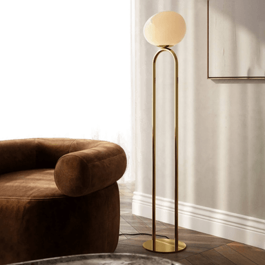 Dftp Gulvlampe Shapes hvit/messing