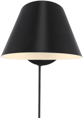 Dftp Vegglampe Stay Short, svart