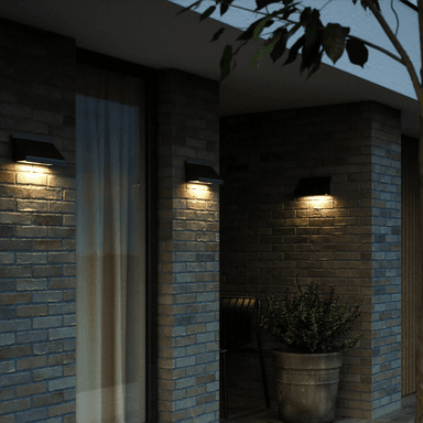 Nordlux Tadas utendørs vegglampe, svart