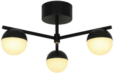 Nordlux Taklampe Contina, svart, Ø 48 cm