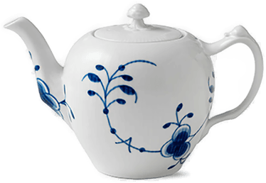 Royal Copenhagen Blå Mega Riflet Tekanne 1L