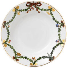 Royal Copenhagen Stjerne Riflet Jul dyp tallerken 24,5 cm