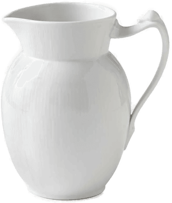 Royal Copenhagen Hvit Riflet Kanne 1,7L