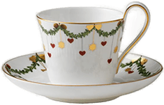 Royal Copenhagen Stjerne Riflet Jul kopp m/skål 27 cl