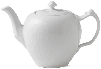 Royal Copenhagen Hvit Riflet Tekanne 1L