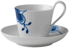 Royal Copenhagen Blå Mega Riflet kopp 24 cl