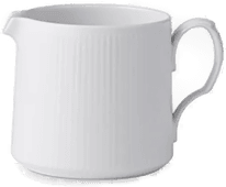 Royal Copenhagen Hvit Riflet Kanne 70 cl
