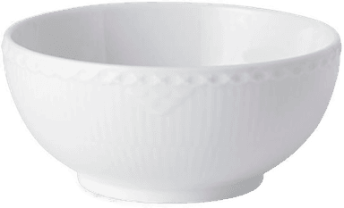 Royal Copenhagen Hvit Riflet Halvblonde skål 15 cm