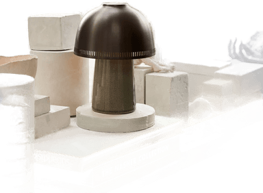 &Tradition Raku Table Portable SH8 Beige Grey/Bronzed