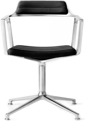 Vipp 452 kontorstol svart lær