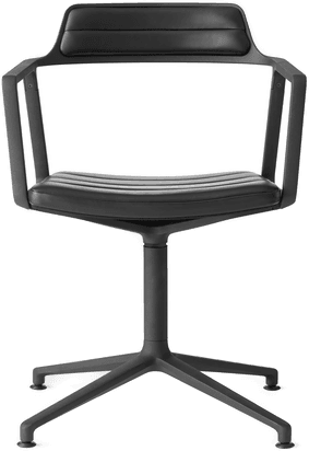 Vipp 452 kontorstol svart lær
