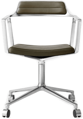 Vipp452 kontorstol bosco green læder
