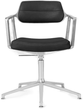 Vipp 453 kontorstol svart lær