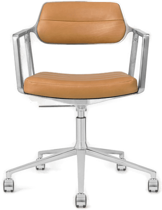 Vipp453 kontorstol camel læder