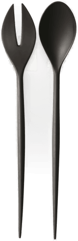 Normann Copenhagen Krenit salatbestikk svart