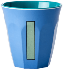 Rice melaminkopp medium bokstav I 30 cl