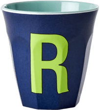 Rice melaminkopp medium bokstav R 30 cl