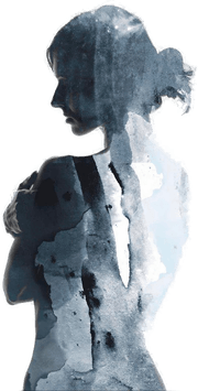 Malerifabrikken Poster Woman in Blue