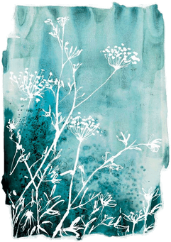 Malerifabrikken Poster Grass 2 Blå