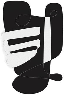 Malerifabrikken Poster Graphical 4 Hvit