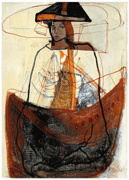 Malerifabrikken Poster Fishing Brun