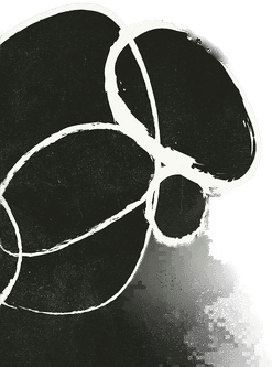 Malerifabrikken Poster Linked 4 Svart