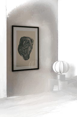 Malerifabrikken Poster Brushed 3 Grå