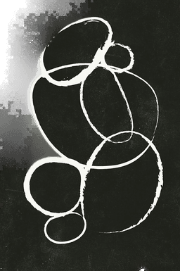 Malerifabrikken Poster Linked 2 Hvit