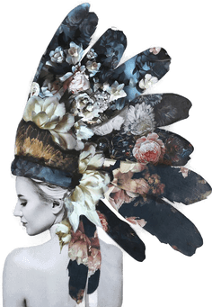 Malerifabrikken Poster Indian Couture Hvit