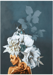 Malerifabrikken Poster Gold Couture 6 Blå