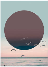 Malerifabrikken Poster Sundown 2 Lilla