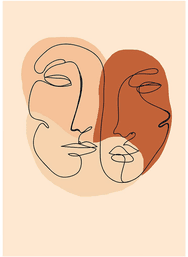 Malerifabrikken Poster Abstract Lines 2 Beige