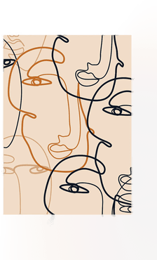 Malerifabrikken Poster Abstract Lines 1 Beige