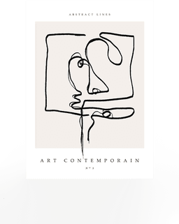 Malerifabrikken Poster Art Contemporain 1 Beige