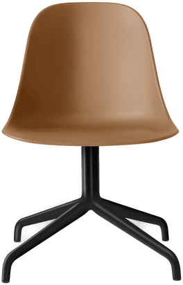 Audo Copenhagen Harbour Swivel Side Chair Khaki