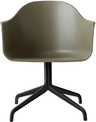 Audo Copenhagen Harbour Swivel Chair Olive