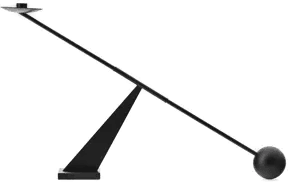 Audo Copenhagen Interconnect lysestake 70 cm svart