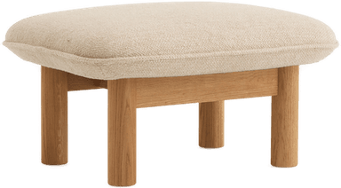 Audo Copenhagen Brasilia Ottoman Nat Oak