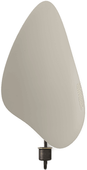 Audo Copenhagen Flambeau CH Lysestake H34 Bronzed Brass/Grey