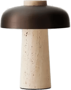 Audo Copenhagen bordlampe, sand/bronse, 24,5 cm