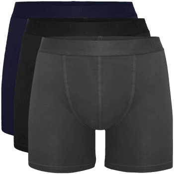 Resteröds 3P Bamboo Boxer Long leg Grå/Blå