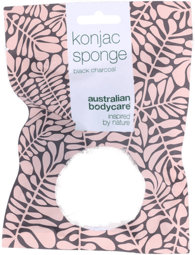 Australian Bodycare Konjac Sponge Black Charcoal