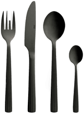 Aida Raw bestikksett 48 deler matt sort