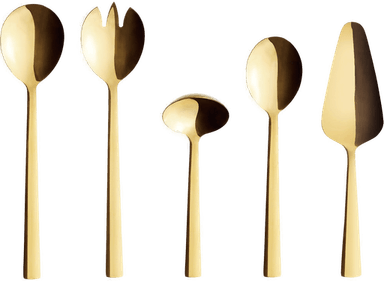 Aida Raw bestikksett 5 deler Gull