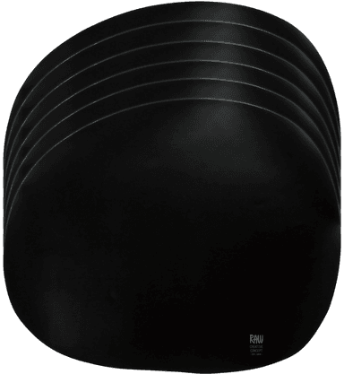 Aida RAW bordbrikker 6 stk, svart