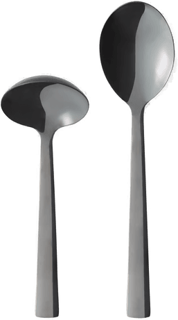 Aida Raw serveringsskje Svart