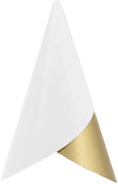 Umage Cornet lampeskjerm Hvit/Brass