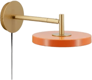 Umage Asteria Short LED-vegglampe, oransje, 25 cm