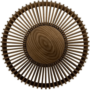 Umage Clava Up vegglampe medium Mørk eik